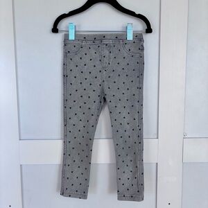 SOLD Zara Girls Soft Heart Print Jeggings